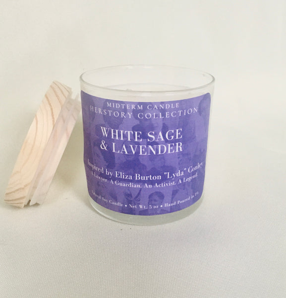 White Sage & Lavender: Inspired by Elizabeth Burton "Lyda" Conley