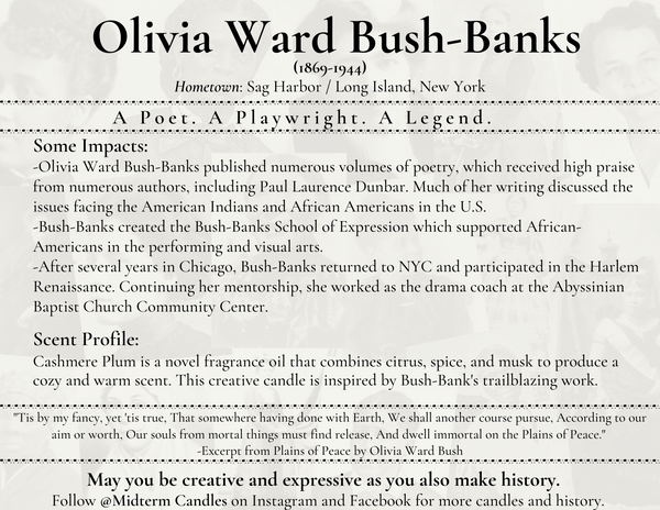 Cashmere Plum: Inspired by Olivia Ward Bush-Banks